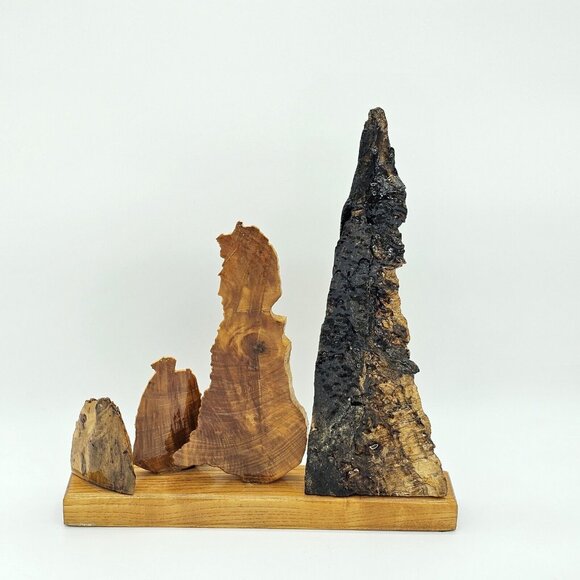 Vintage Hand Carved Wood 9/11 Tribute Memorial Sculpture Remembrance Handmade - Picture 10 of 16